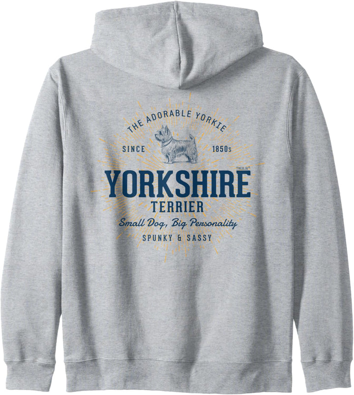 Retro-Stil Yorkshire Terrier Vintage Kapuzenjacke