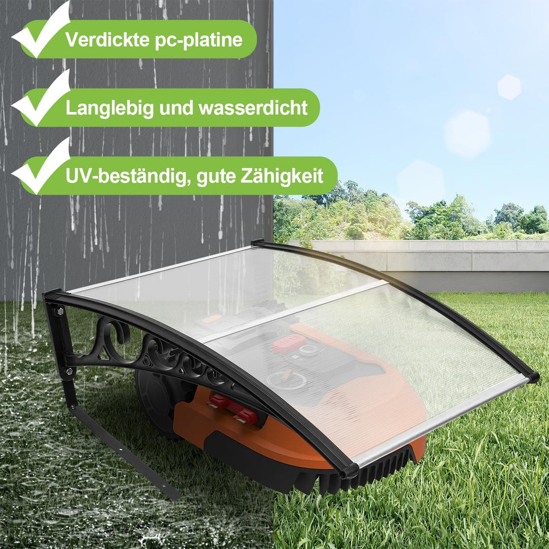 Daromigo Mähroboter Garage Dach Carport für Rasenmäher Roboter 106 x 87 x 50 cm aus Polycarbonat für
