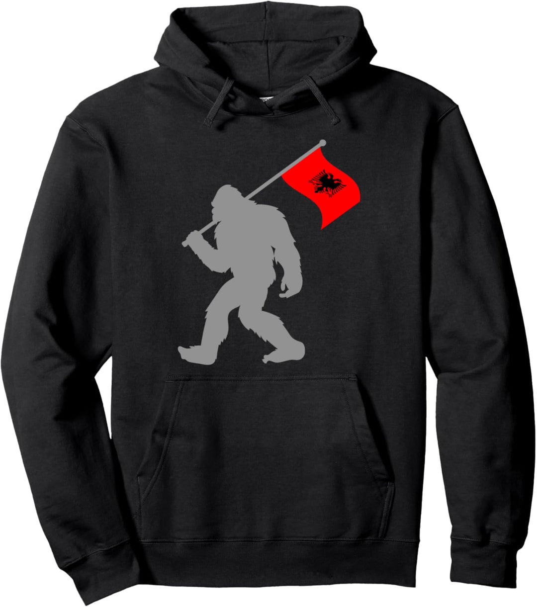 Shqipëria oder Albanische Fahne auf Albanien Flagge Pullover Hoodie
