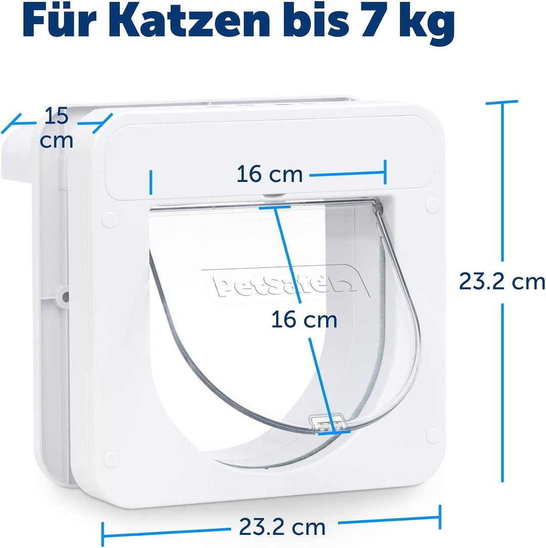 PetSafe Petporte smart flap Mikrochip Katzenklappe, Automatischer Zugang mit Chip-Erkennung, Für Kat