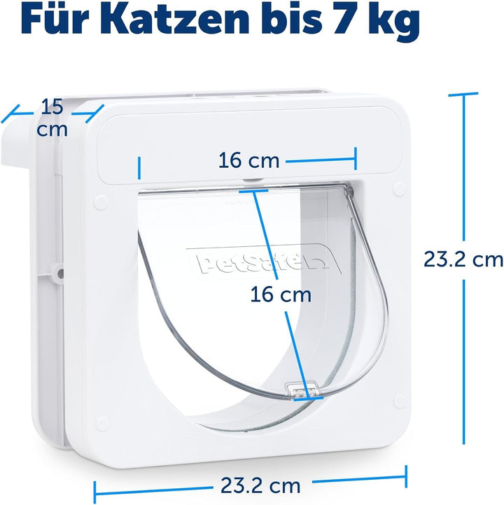 PetSafe Petporte smart flap Mikrochip Katzenklappe, Automatischer Zugang mit Chip-Erkennung, Für Kat