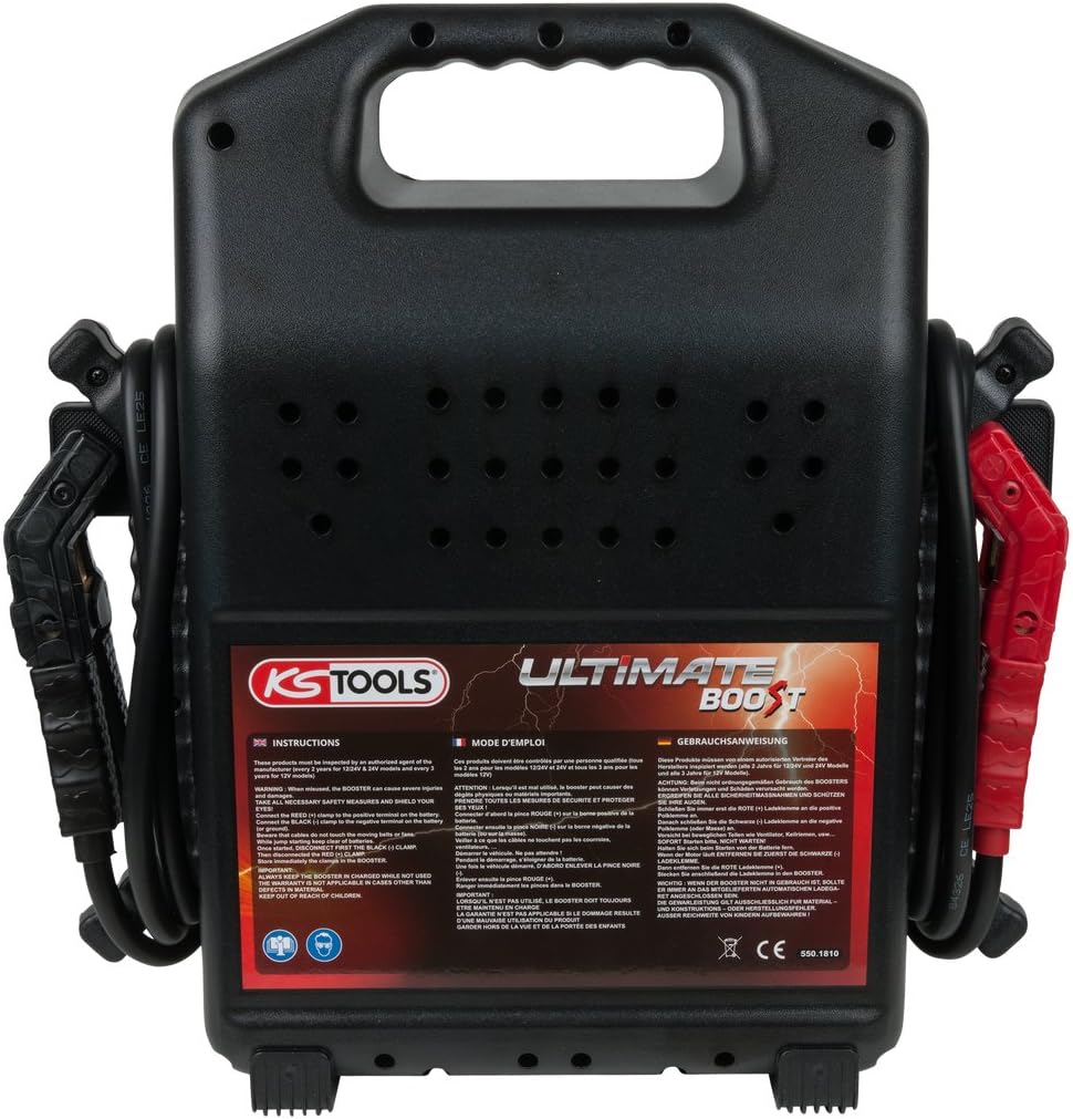 KS Tools 12 V Batterie-Booster, Mobiles Starthilfegerät 850 A
