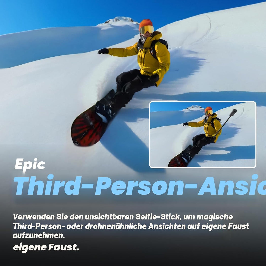 Insta360 X3 Bullet Time Bundle - wasserdichte 360°-Actionkamera mit 1/2"-Sensor, 5,7K 360°, 72MP 360