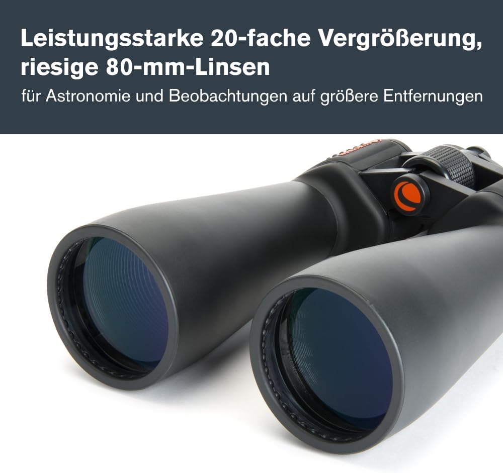 Celestron 71018 SkyMaster 20 x 80 Fernglas SkyMaster Porroprisma, 20 x 80 Einzelbett, SkyMaster Porr