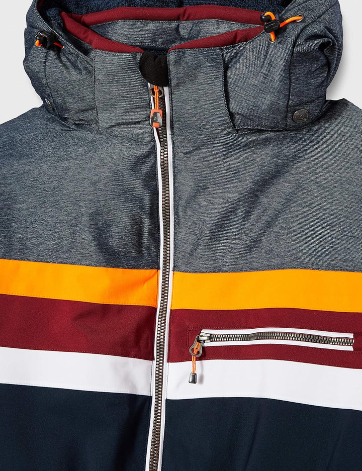 Killtec Herren Tirano Mn Ski Jckt A Funktionsjacke Mit Abzippbarer Kapuze Und Schneefang L dunkelnav