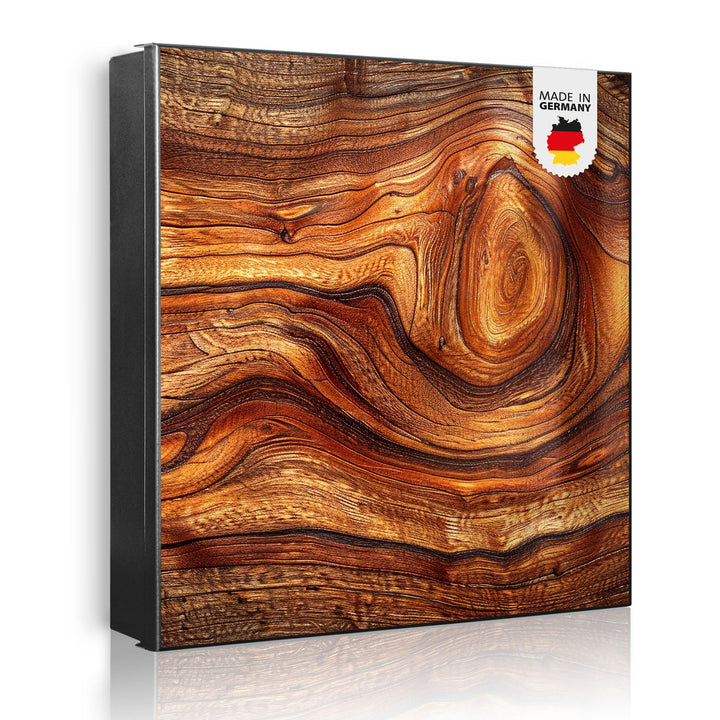 banjado Grosser Schlüsselkasten Glas - Schlüsselbox 30x30cm mit 50 Haken - Schlüsselkasten modern fü