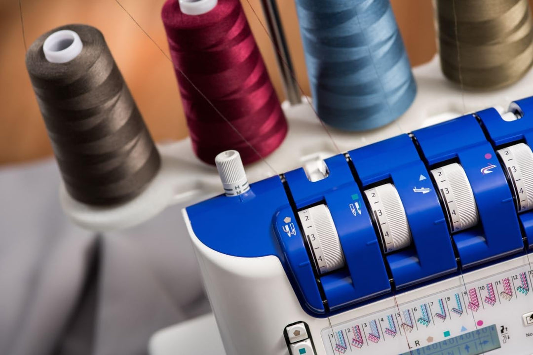 JUKI mo-2000qvp Overlockmaschine zu Anziehen und Nadeln automatische Metall/PVC weiss 33 x 28 x 31 c