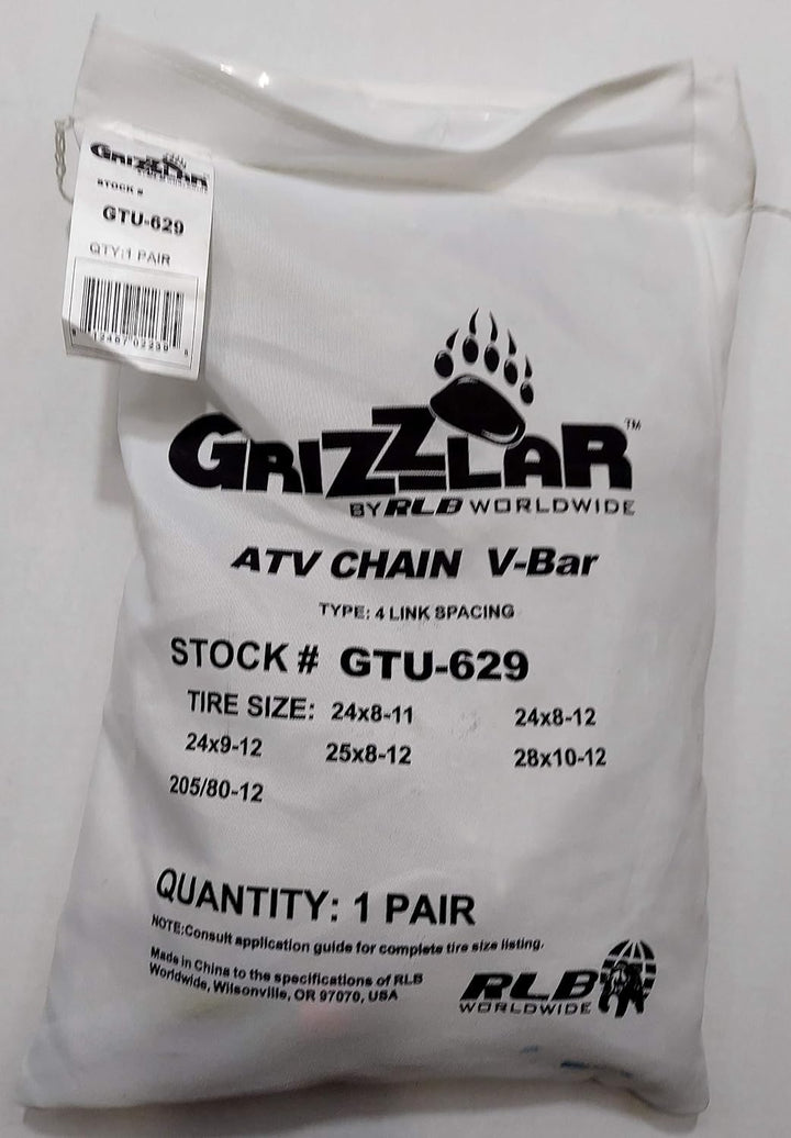 Grizzlar GTU-629 Schneeketten 24x8-11 24x8-12 24x9-12 25x8-12