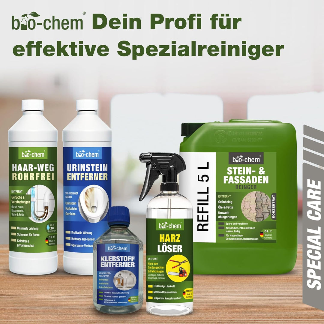 bio-chem Harzlöser 5 Liter Kanister - Schnellwirkender Harzentferner mit erstklassiger Lösekraft - F