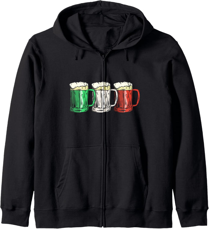 Beer Mexican Flag Color Mugs Cinco de Mayo Mexico Patriotic Kapuzenjacke