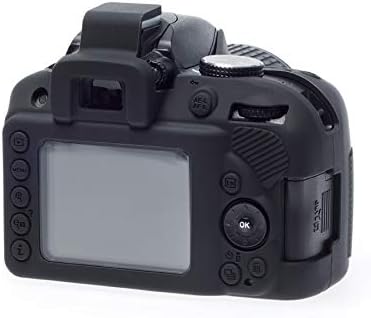 easyCover - Silikon Kameratasche - Schutz für Ihre Kamera - Nikon D3300/D3400 - Schwarz