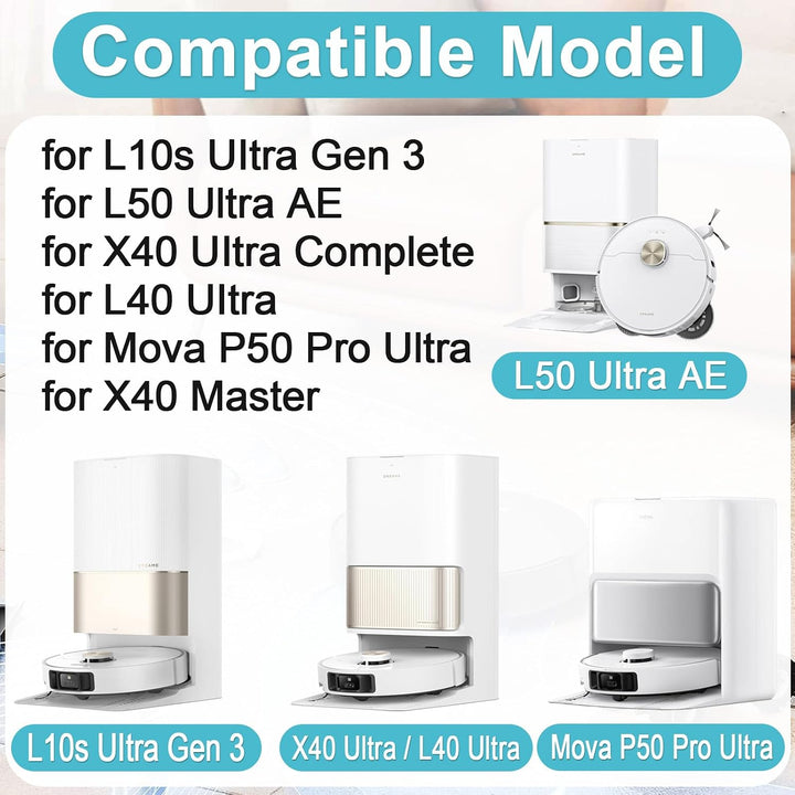 L10s Ultra Gen 3 Zubehör für Dreame Mova P50 Pro Ultra / X40 Ultra Complete / X40 Master / L40 Ultra