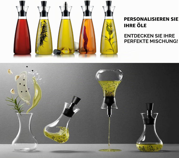Eva Solo | Set Oilcarafe & Dressingshaker | Drip-Free – no Oil or Dressing on The Table |