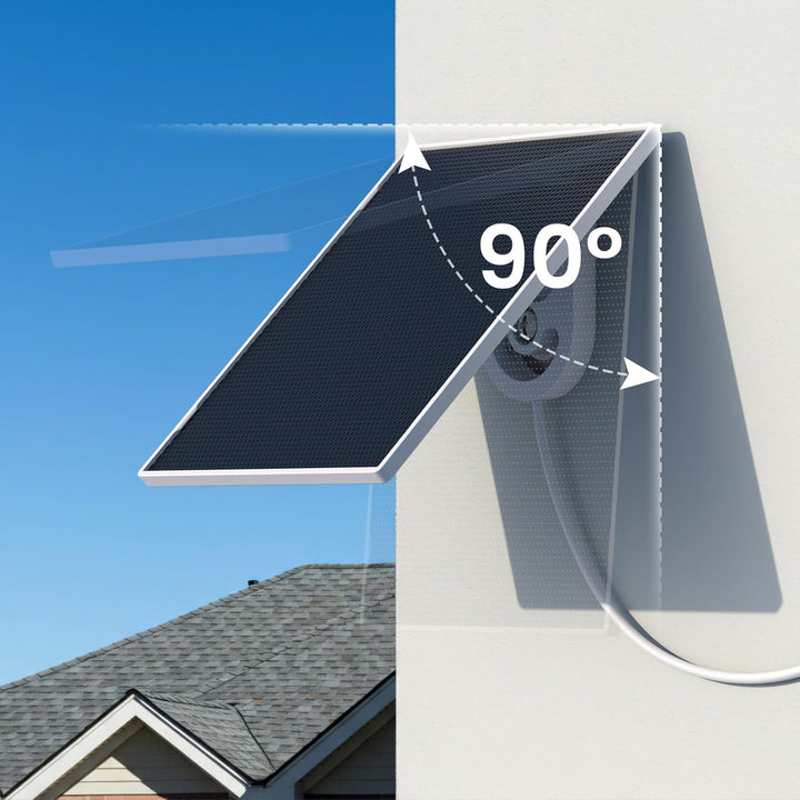 GALAYOU Solarpanel für Überwachungskamera Aussen Akku,WLAN IP Kamera Outdoor,360° verstellbare Halte