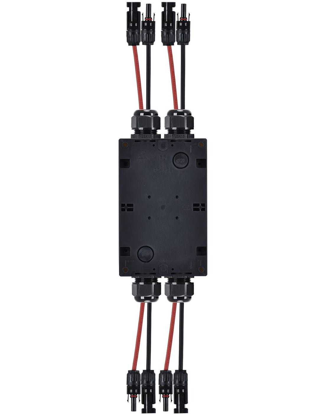 DIHOOL DC Trennschalter 2 Strings PV Anlage mit Generatoranschlusskasten Sicherungsautomat 32A IP66