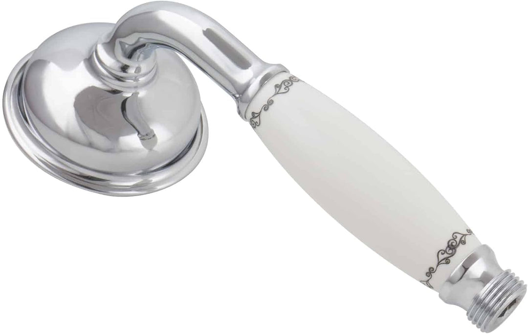 Handbrause retro nostalgie Duschkopf mit Keramikgriff Messing