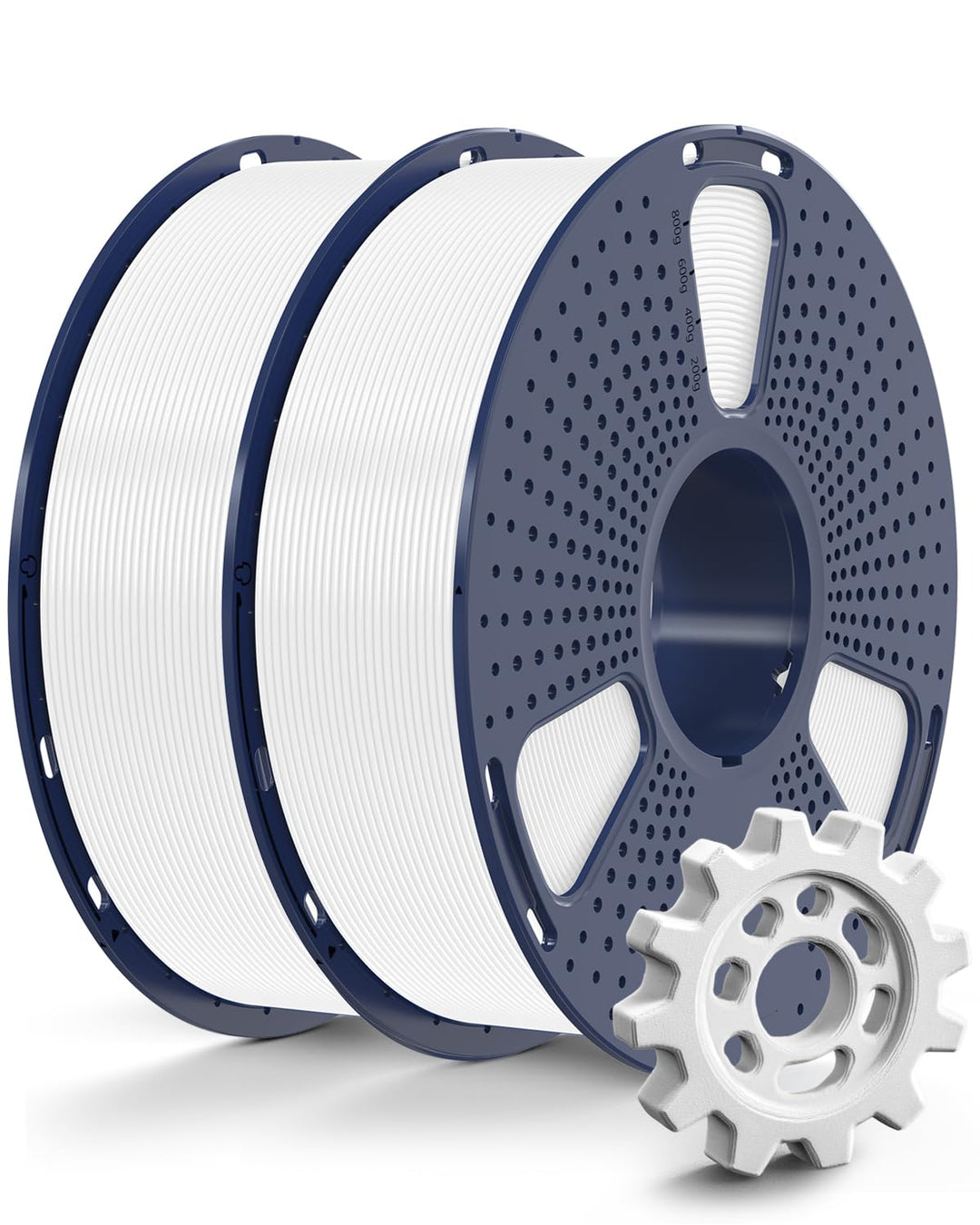 SUNLU 2KG Rapid PETG Filament Bündel, Hohe Geschwindigkeit 30–600mm/s 3D Drucker Filament, 1.75mm ±0