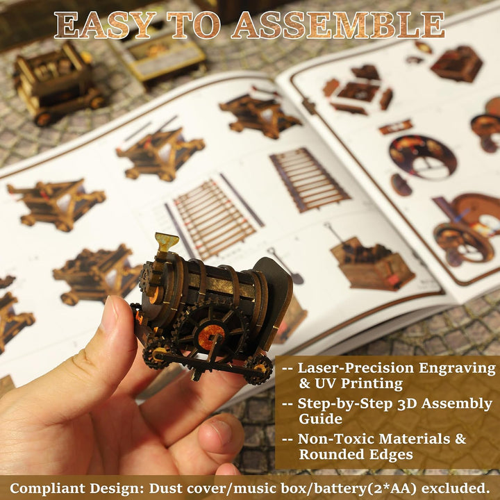 Book Nook Kit für Erwachsene - CRIOLPO DIY Miniatur Haus Holzpuzzle 3D Puppenhaus - Buchstütze für B