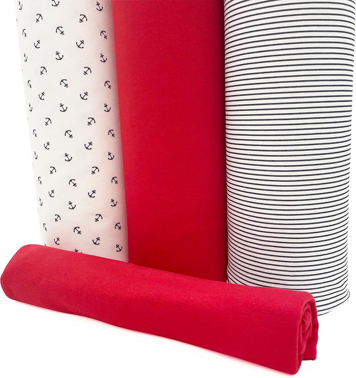 PAWOTEX Jersey stoff meterware Baumwollstoff meterware Stoff zum nähen Jersey stoff kinder 100% Baum