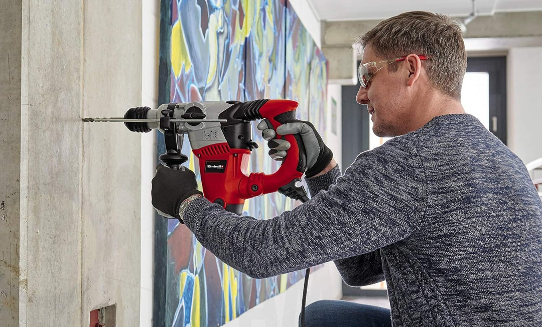 Einhell Bohrhammer-Set RT-RH 32 Kit (1.250 W, 3 Funktionen, pneumatisches Schlagwerk, SDS-plus-Werkz