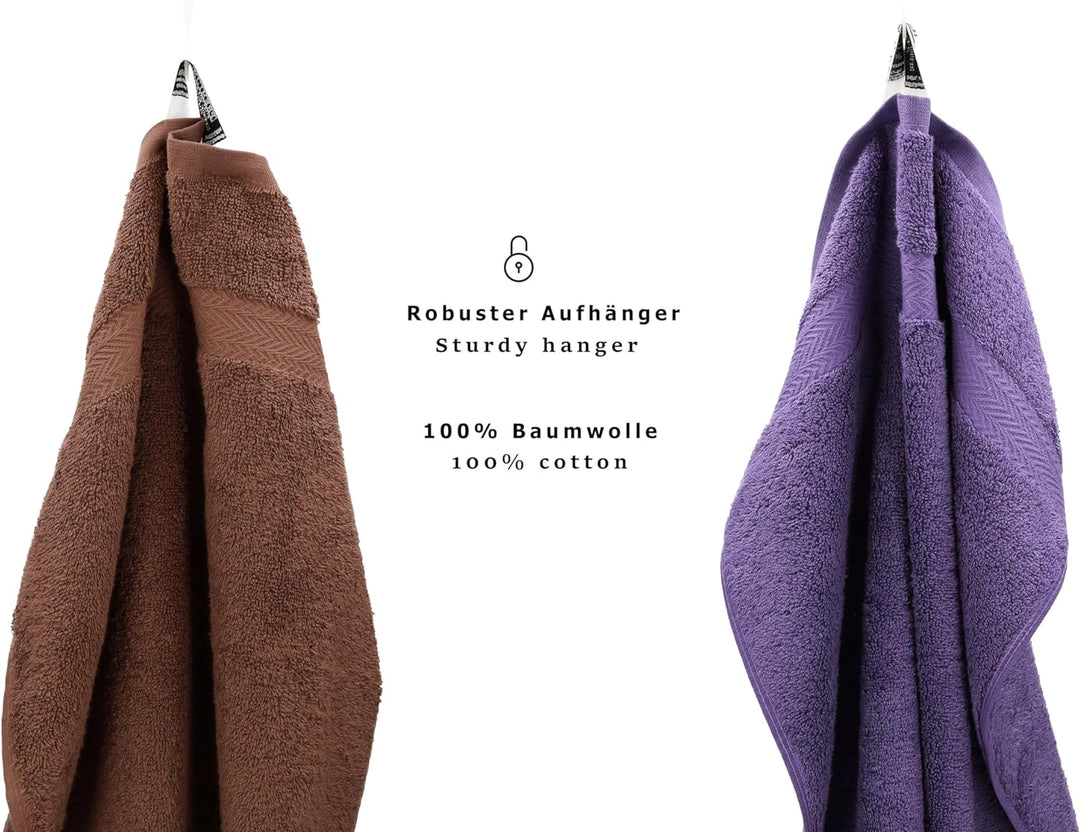 Betz 10-TLG. Handtuch-Set Premium 100% Baumwolle 2 Duschtücher 4 Handtücher 2 Gästetücher 2 Waschhan