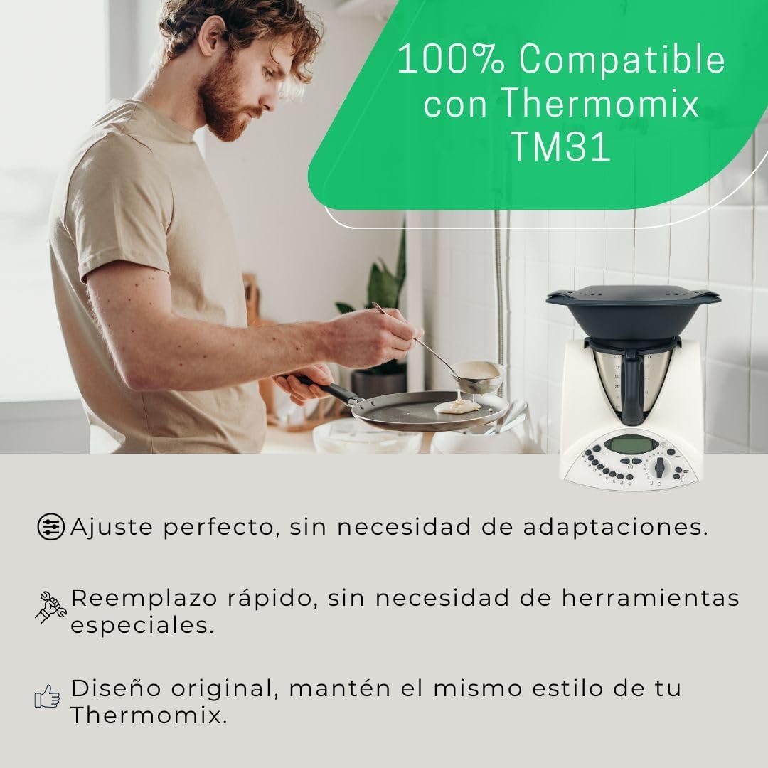 Thermomix TM31 Knopf | Frontpanel komplett mit Membran-Tastatur | Ersatzteile, Zubehör für den Therm