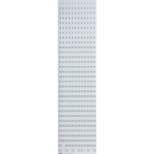Franken GmbH DS1203A - Datumstreifen für JK1203, 191 x 695 mm, magnetisch, weiss, weiss