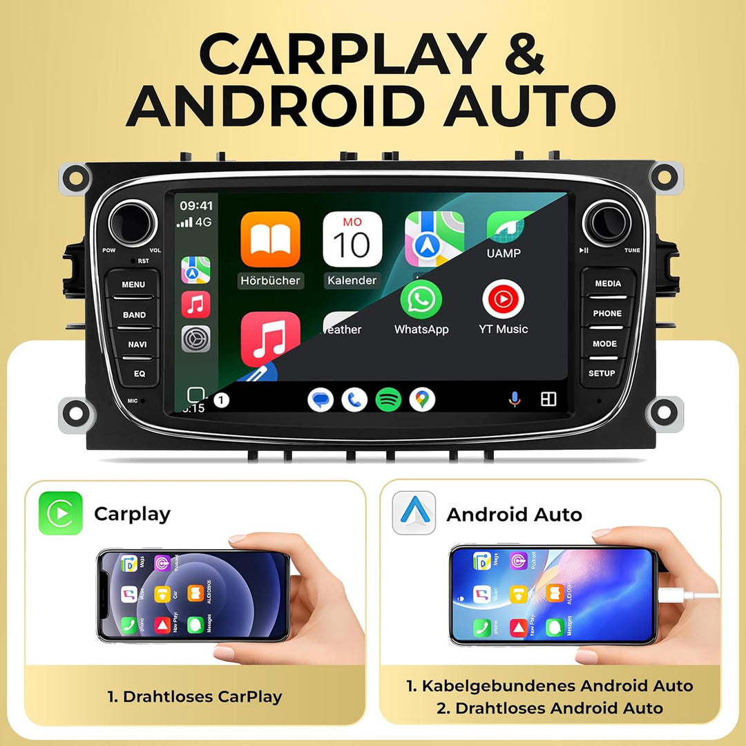 M.I.C. AF7 Android 13 Autoradio mit Navi Qualcomm 665 4G+64G Navigation Ersatz für Ford Focus mk2 Mo