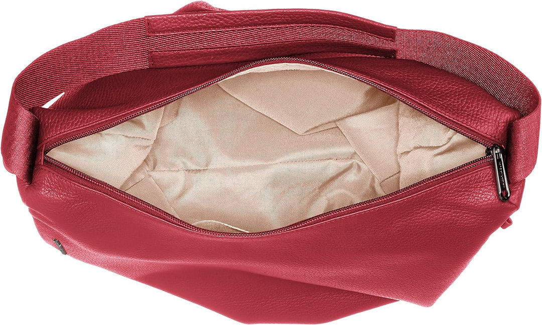 Mandarina Duck Mellow Leather Tracolla Schultertasche Rot (Red Plum), Rot (Red Plum)