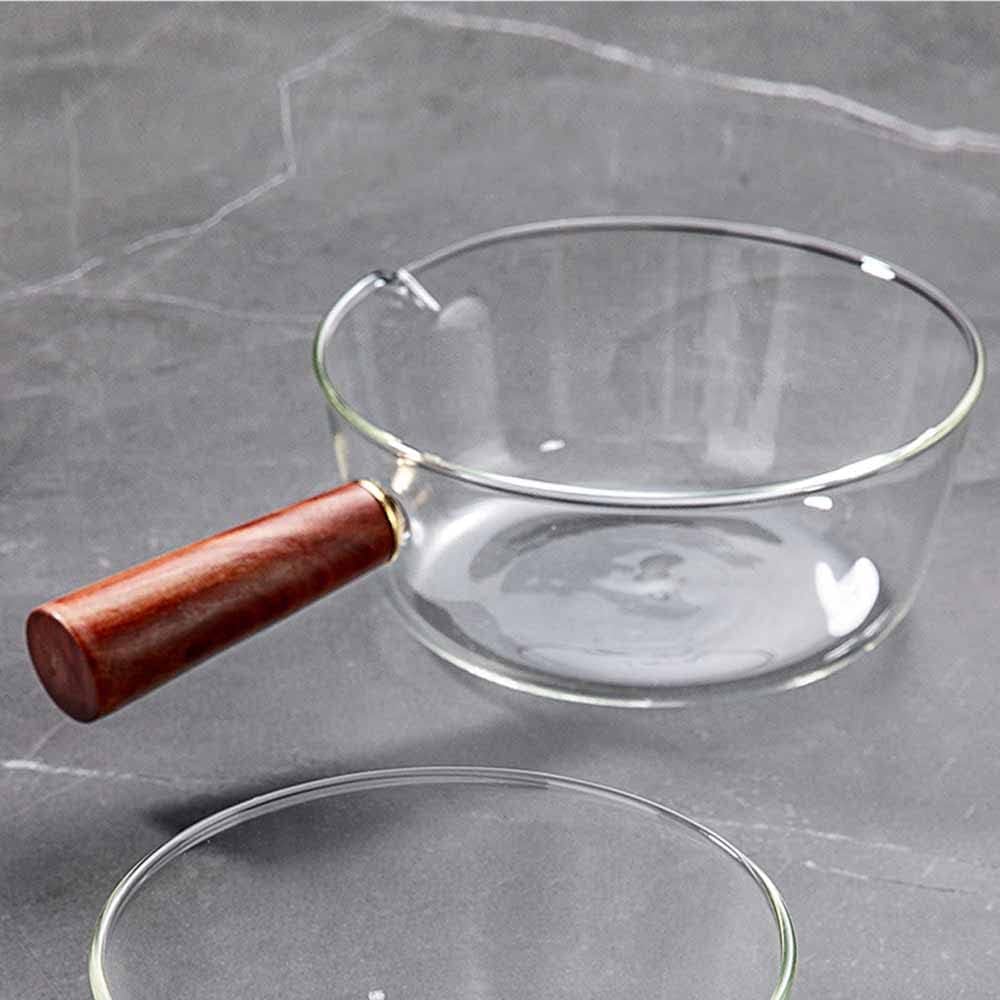 1000ML Glasschale für Mikrowelle Glaspfanne für die Mikrowelle Nicht Geeignet für Kochfelder, Braun