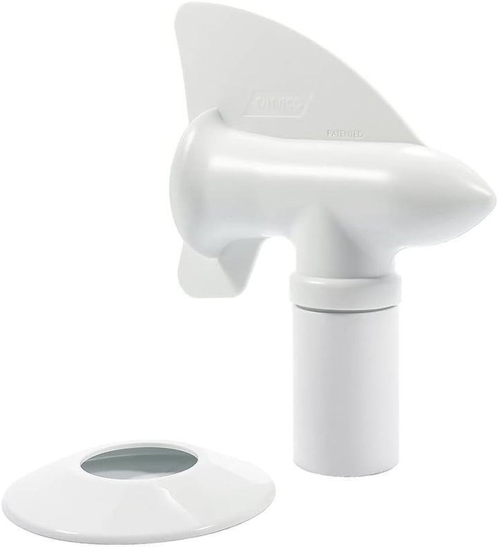 Camco 40595 Cyclone Abdeckung für Abwasserkanalisation, Weiss Weiss/Opulenter Garten, Weiss/Opulente
