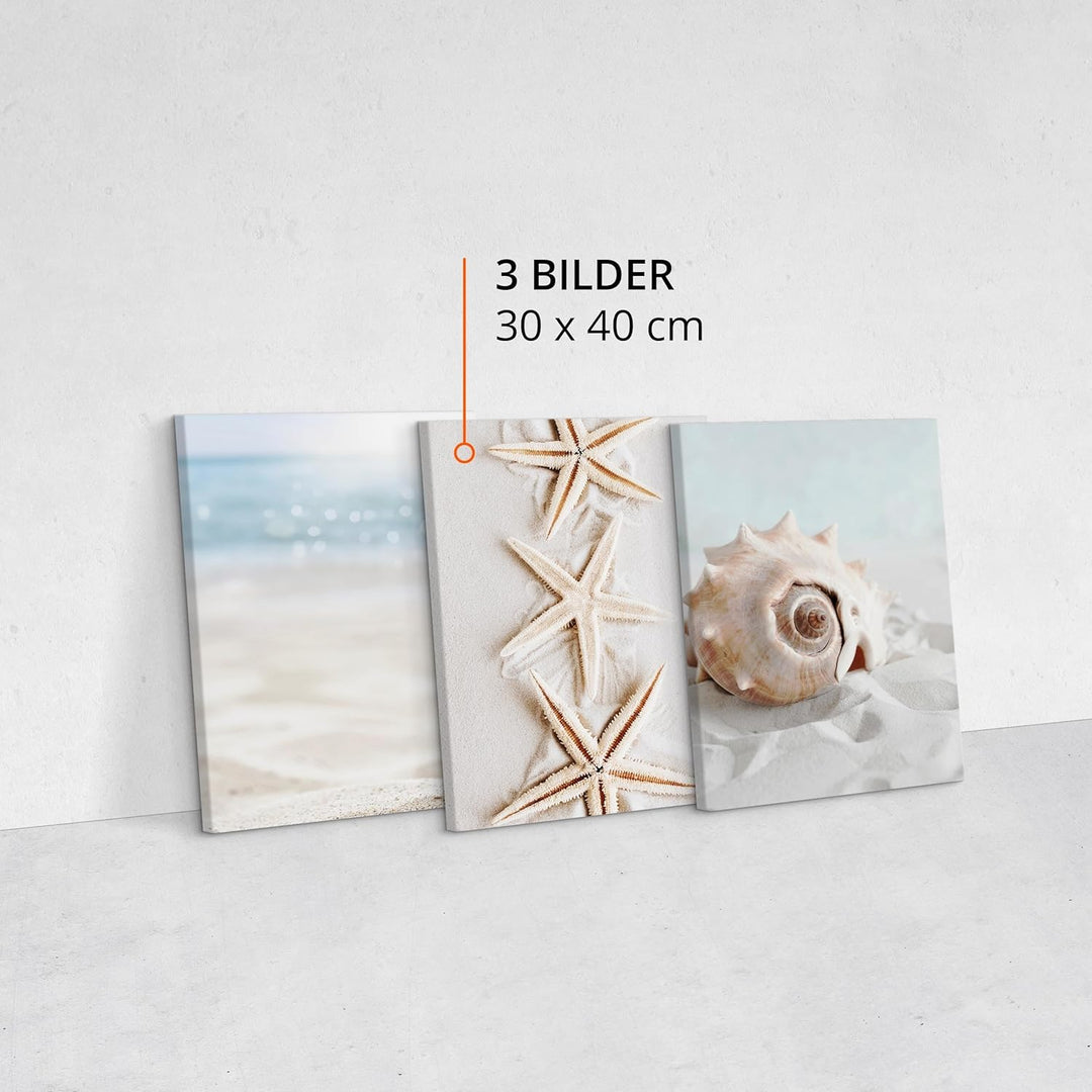 Muralo - Wandbilder Set - Leinwand Bilder Set Aufhängefertig - das Leinwandbilder Set - Bilder für W