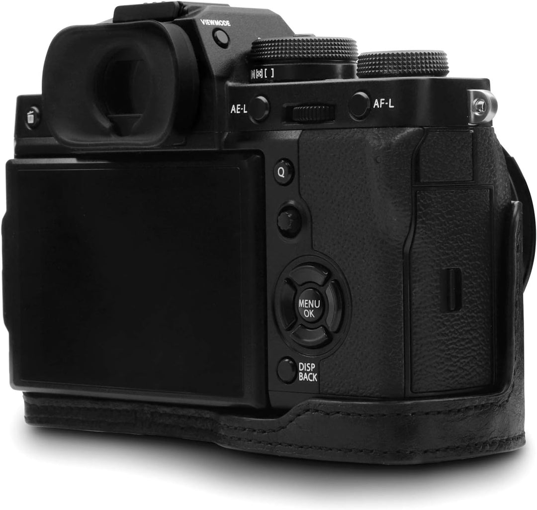 MegaGear MG1550 Fujifilm X-T3 (XF23mm - XF56mm & 18-55mm Lens) Ever Ready Echtleder Kamera-Case mit