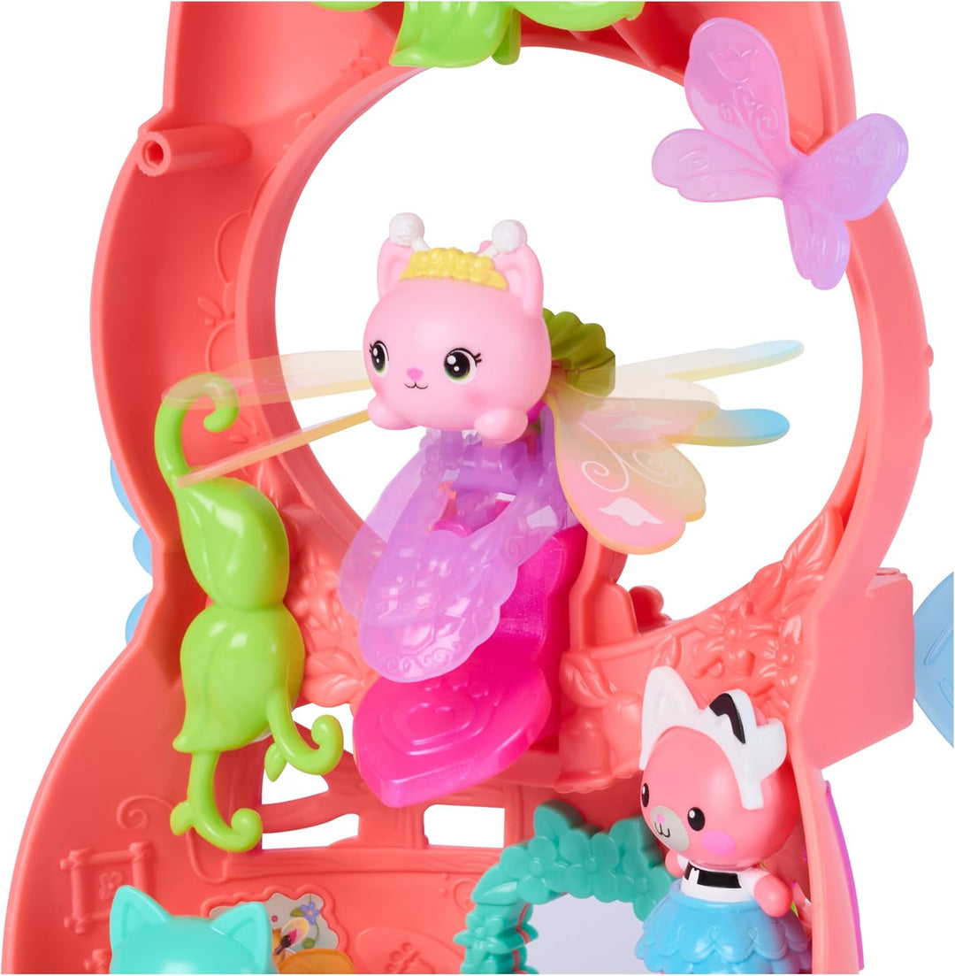 Gabby’s Dollhouse – Fairylandia - Flutter Fairy Spielset mit 12 Teilen, besonderem Flutter-Ring, Acc