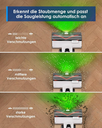 Tineco Pure ONE A50S Plus Kabelloser Akku Stabstaubsauger, Flex Akkusauger 70 Min., 3DSense Power Bü