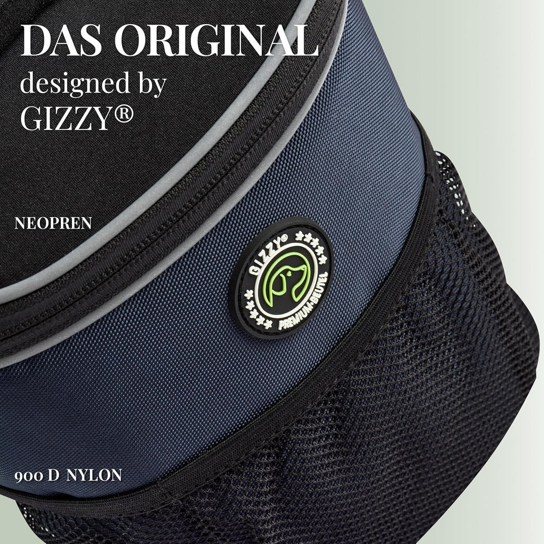 GIZZY® DAS ORIGINAL | Leckerlitasche für Hunde + REGENHAUBE | Leckerlibeutel für Hunde mit praktisch