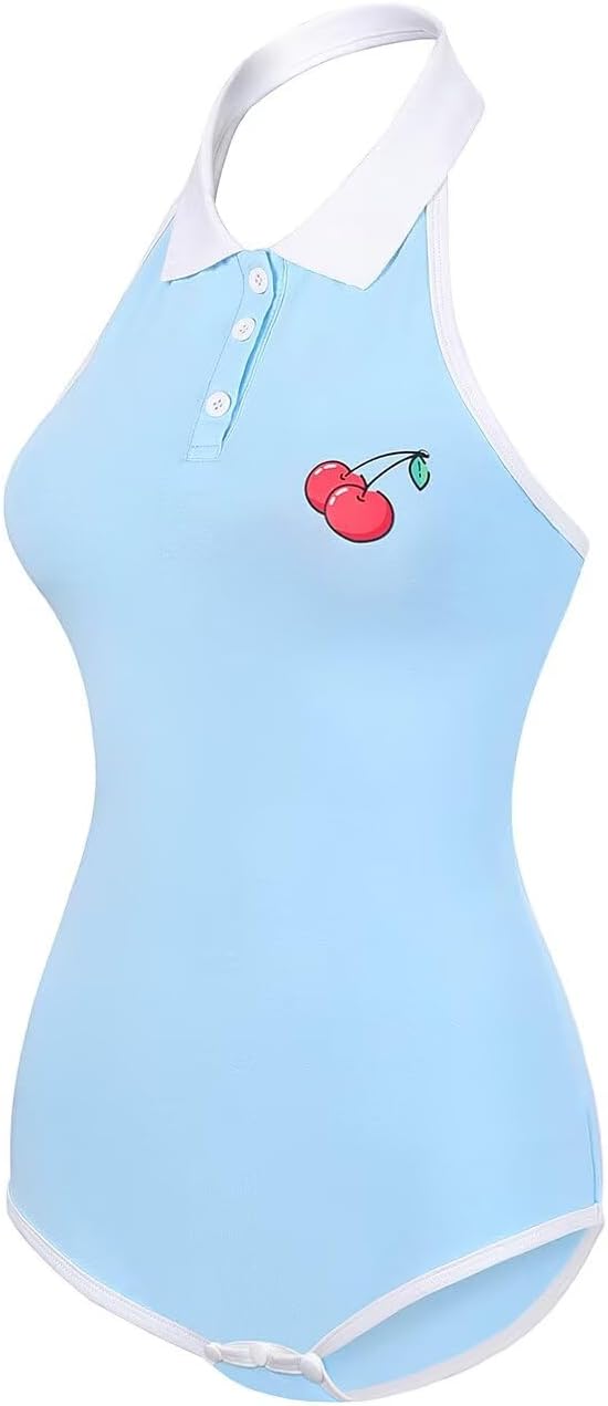 Landofgenie Damen Bodysuit Baumwolle Bodysuit Onesie Pyjamas Bodysuit Tops mit Hängendem Ausschnitt