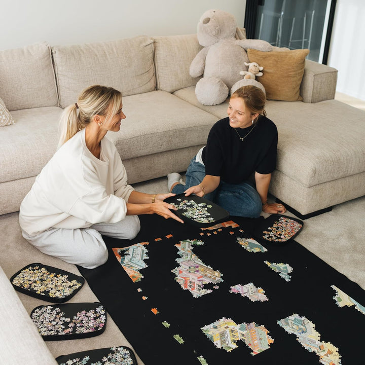 Puzzlup Puzzlematte bis 5000 Teile - 118 x 170 cm - Premium Puzzle Rolle für 1000, 1500, 2000, 3000,