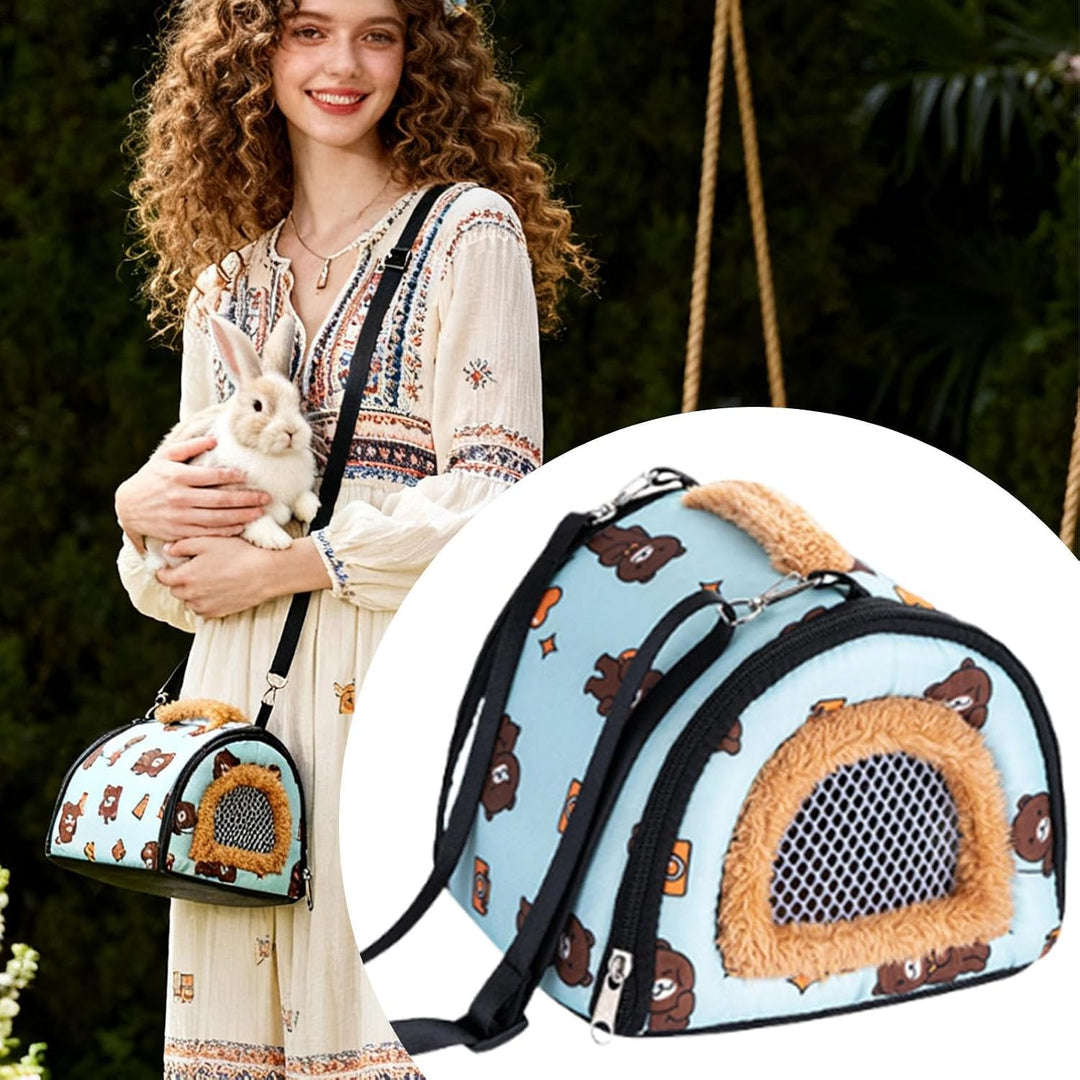 Tier-Tragetasche, belüftet, Winddicht, Chinchilla-Tragetasche, Schultertasche – für Igel, Chinchilla