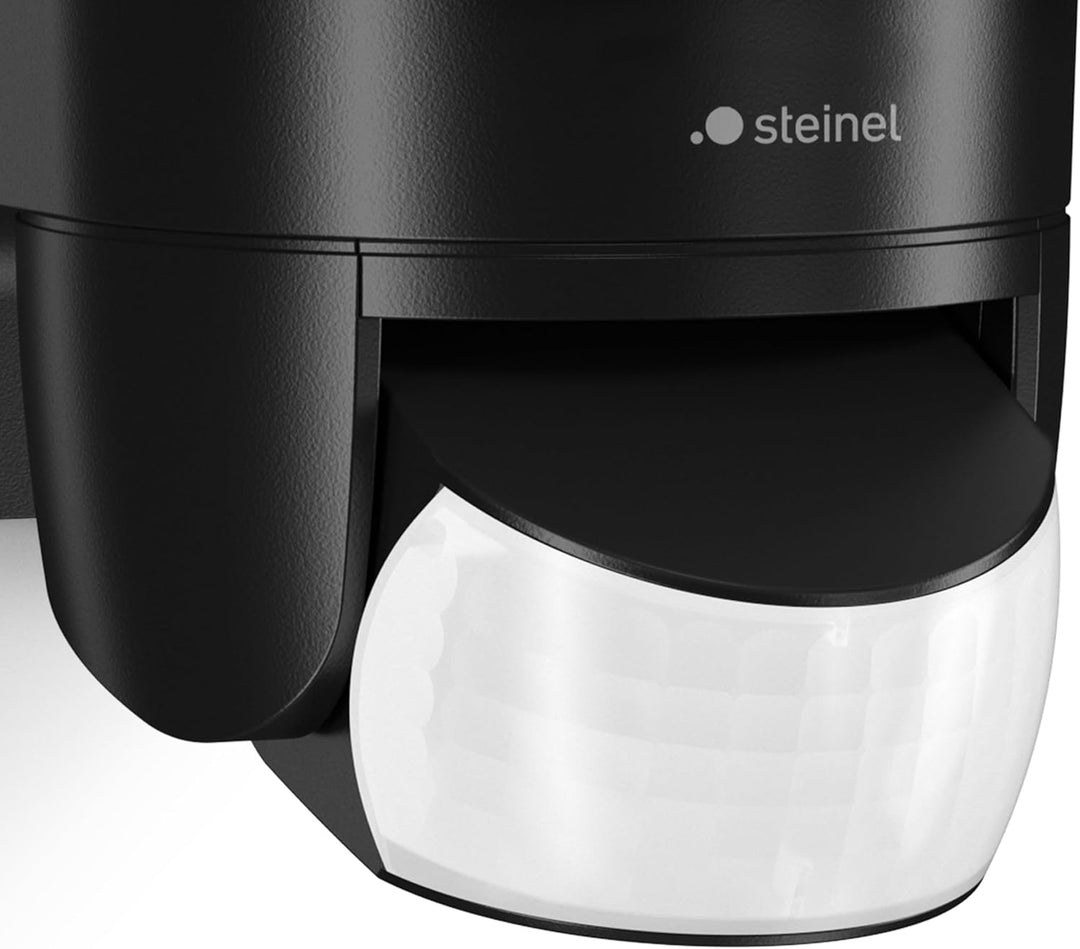 Steinel LED-Strahler XLED Home 2 S Schwarz, Flutlicht, voll schwenkbar, 13,7 W, 180° Mit Bewegungsme