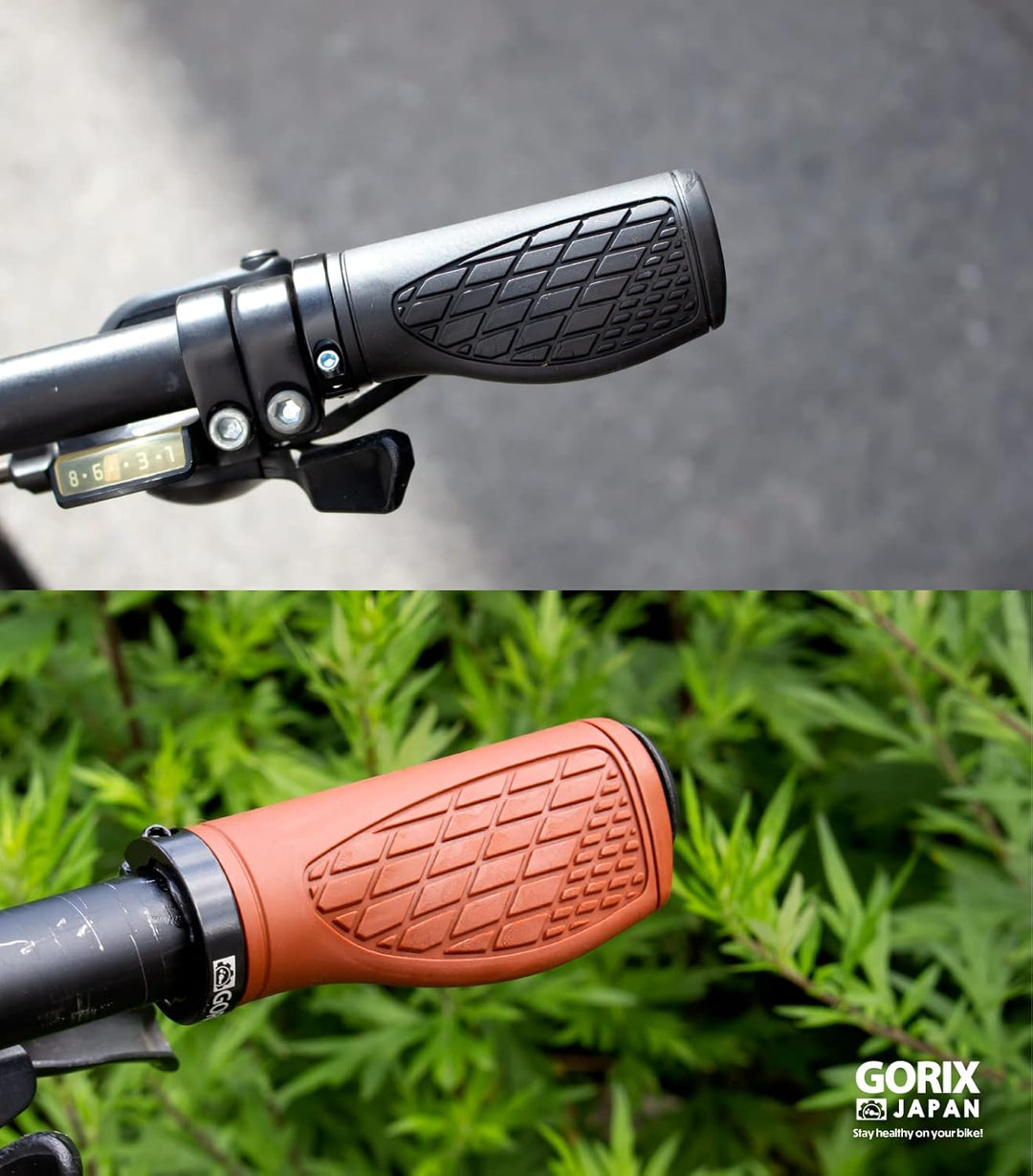 GORIX Bike Ergo Grips Bar End Cycle Lock On Lenker Mountainbike MTB [95mmｘ95mm・128mmｘ95mm] (GX-AGOO)
