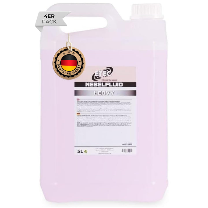 ETEC Professional Nebelfluid 20 Liter Heavy 4x Heavy 5 Liter, 4x Heavy 5 Liter