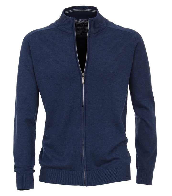 CASAMODA Strickjacke Uni L Aquadunkelblau, L Aquadunkelblau