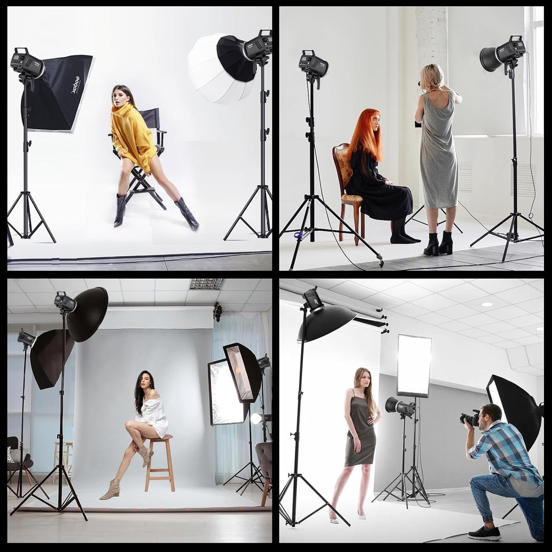 Godox MS300V 2-Pack Professional Studio Strobe Flash Light 300W Studio Flash Strobe kit 300W GN58 0,