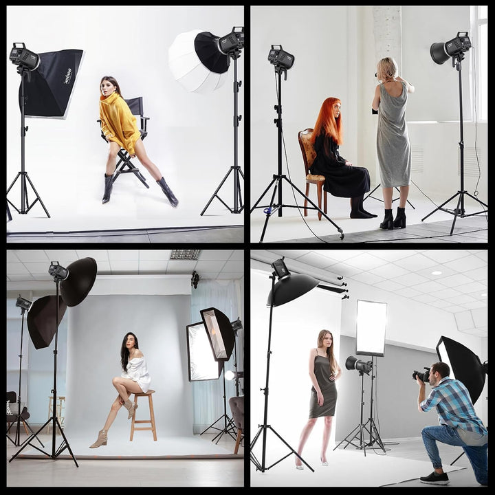 Godox MS300V 2-Pack Professional Studio Strobe Flash Light 300W Studio Flash Strobe kit 300W GN58 0,