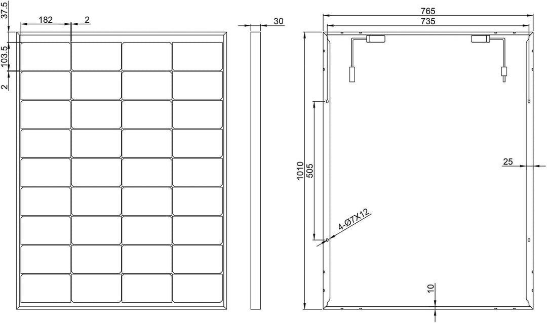 enjoy solar® Bifaziales PERC Monokristallines Solarmodul, 182mm Solarzellen, ideal für Balkonanlage,