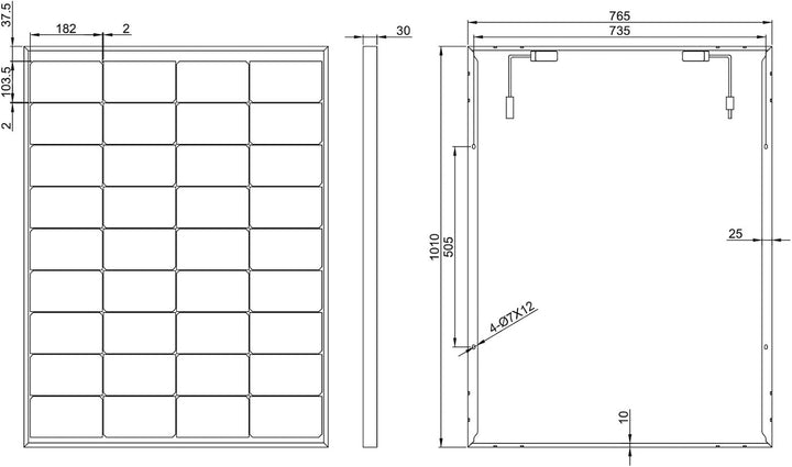 enjoy solar® Bifaziales PERC Monokristallines Solarmodul, 182mm Solarzellen, ideal für Balkonanlage,