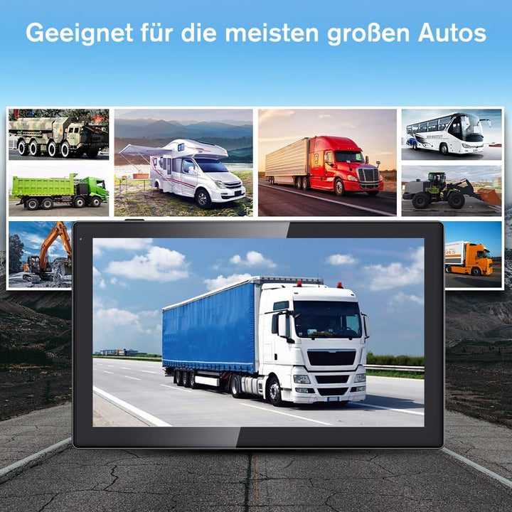 Junsun Rückfahrkamera 4 Kameras mit 10,1 Zoll Geteiltem Bildschirm HD Rückfahrmonitor für Auto, LKW,