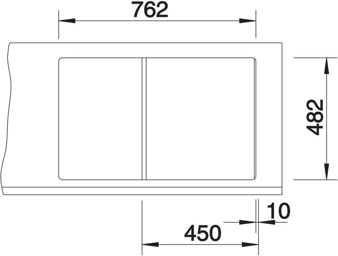 Blanco Tipo 45 S Compact, Küchenspüle Naturfinish