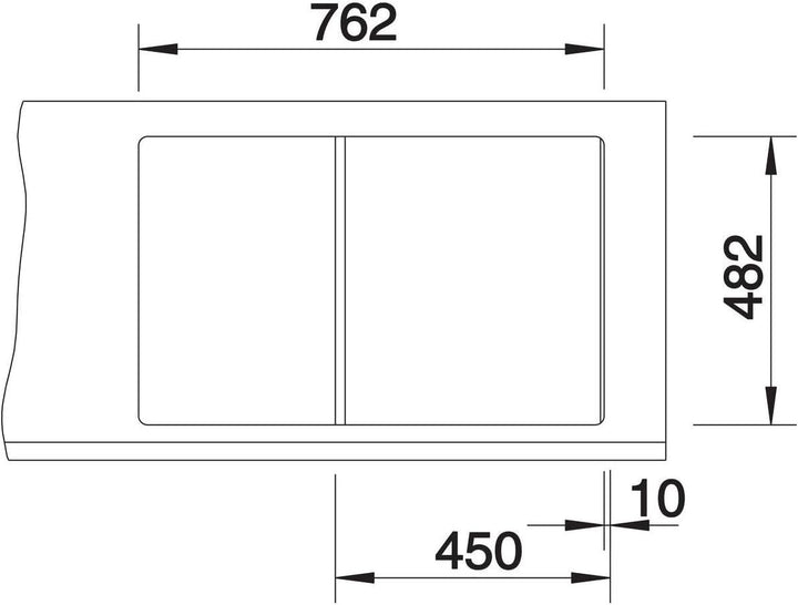 Blanco Tipo 45 S Compact, Küchenspüle Naturfinish